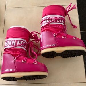 Moon Boot Kids Fuchsia Snow Boots